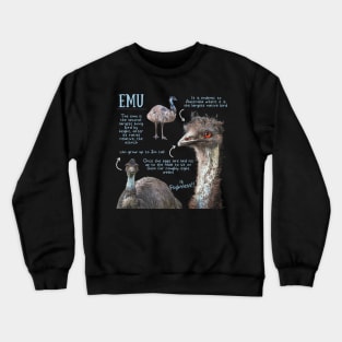 Animal Facts- Emu Crewneck Sweatshirt